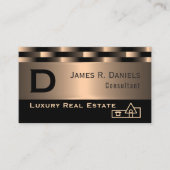 Abstraktes rotes Kupfer Luxus Metallic Art Muster Visitenkarte (Vorderseite)