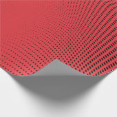 Abstraktes rotes Monochrome-Halbtonmuster. Weichku Geschenkpapier (Ecke)