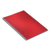 Abstraktes rotes Monochrome-Halbtonmuster. Weichku Notizblock (Rechte Seite)