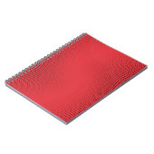 Abstraktes rotes Monochrome-Halbtonmuster. Weichku Notizblock (Linke Seite)