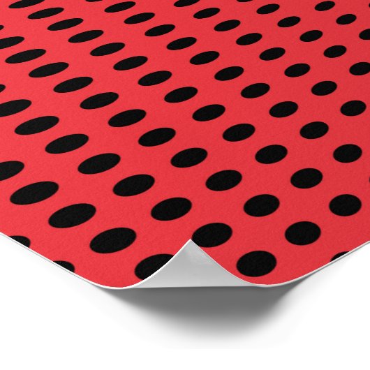 Abstraktes rotes Monochrome-Halbtonmuster. Weichku Poster (Ecke)