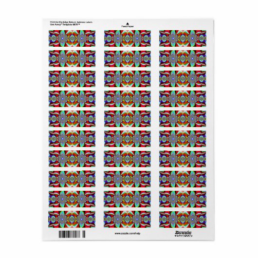 Abstraktes Rotes Muster (Vorne)