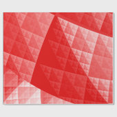 Abstraktes Rotes Muster Geschenkpapier (Flach)