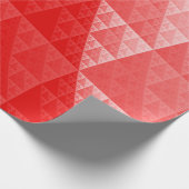 Abstraktes Rotes Muster Geschenkpapier (Ecke)