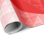 Abstraktes Rotes Muster Geschenkpapier (Rolleneckpunkt)