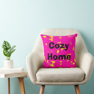 Abstraktes rotes Muster Kissen