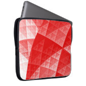 Abstraktes Rotes Muster Laptopschutzhülle (Vorne Rechts)