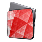 Abstraktes Rotes Muster Laptopschutzhülle (Vorderseite Links)