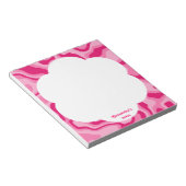 Abstraktes rotes Muster Notizblock (angewinkelt)