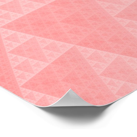 Abstraktes Rotes Muster Poster (Ecke)