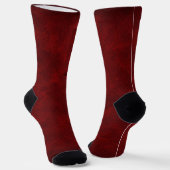 Abstraktes rotes Muster Socken (Gewinkelt)