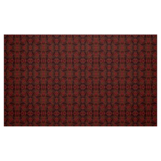 Abstraktes rotes Muster Stoff (Fat Quarter (45,7 x 55,9 cm))
