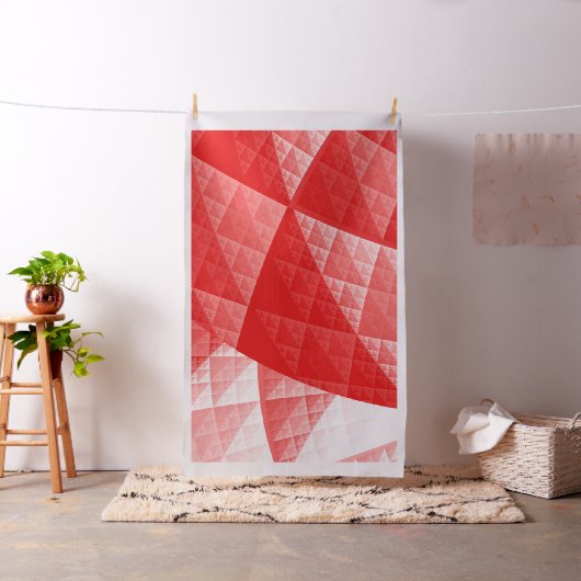 Abstraktes Rotes Muster Stoff (Beispiel)