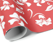 Abstraktes rotes Musterpapier Geschenkpapier (Rolleneckpunkt)