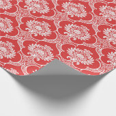 Abstraktes rotes Musterpapier Geschenkpapier (Ecke)