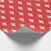 Abstraktes rotes Musterpapier Geschenkpapier (Ecke)