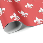 Abstraktes rotes Musterpapier Geschenkpapier (Rolleneckpunkt)