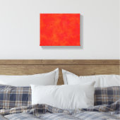 Abstraktes rotes Orange-Muster, gesteppte Leinwand (Insitu (Schlafzimmer))