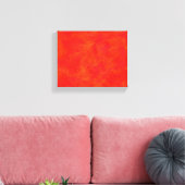 Abstraktes rotes Orange-Muster, gesteppte Leinwand (Insitu (Wohnzimmer))