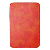 Abstraktes rotes Orangenmuster Badematte (Vorderseite Vertikal)
