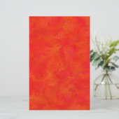 Abstraktes rotes Orangenmuster Briefpapier (Stehend Vorderseite)
