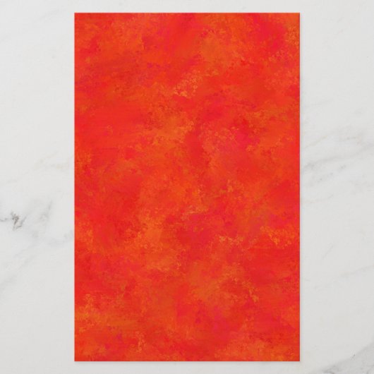 Abstraktes rotes Orangenmuster Briefpapier (Vorderseite)