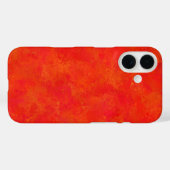 Abstraktes rotes Orangenmuster Case-Mate iPhone Hülle (Rückseite (Horizontal))