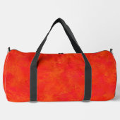 Abstraktes rotes Orangenmuster Duffle Bag (Vorderseite)