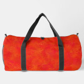 Abstraktes rotes Orangenmuster Duffle Bag (Rückseite)