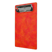 Abstraktes rotes Orangenmuster Mini Klemmbrett (Gewinkelt2)