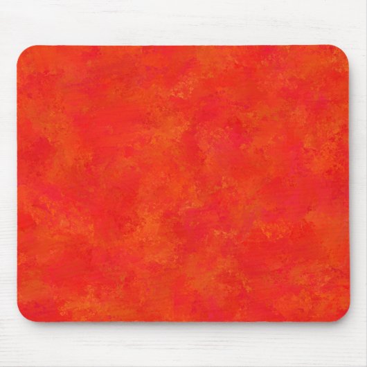 Abstraktes rotes Orangenmuster Mousepad (Vorne)
