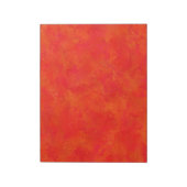 Abstraktes rotes Orangenmuster Notizblock (Rotiert)