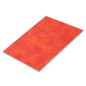 Abstraktes rotes Orangenmuster Notizblock (angewinkelt)