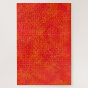 Abstraktes rotes Orangenmuster Puzzle
