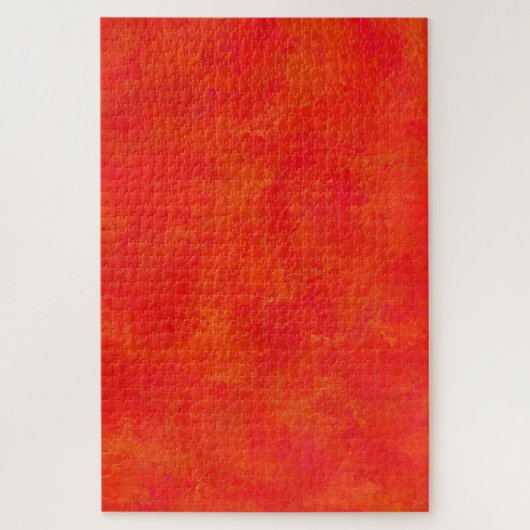 Abstraktes rotes Orangenmuster Puzzle (Vertikal)