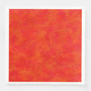 Abstraktes rotes Orangenmuster Serviette