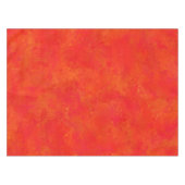 Abstraktes rotes Orangenmuster Tischdecke (Vorderseite (Horizontal))