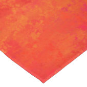 Abstraktes rotes Orangenmuster Tischdecke (Schrägansicht)