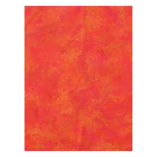 Abstraktes rotes Orangenmuster Tischdecke (Vorderseite)