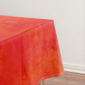 Abstraktes rotes Orangenmuster Tischdecke (Beispiel)