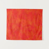 Abstraktes rotes Orangenmuster Wandteppich (Vorderseite (Horizontal))