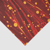 ABSTRAKTES ROTES PAPIER MIT GOLDSPLASHEN (Detail)