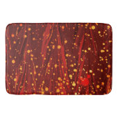 ABSTRAKTES ROTES PAPIER MIT GOLDSPLASHEN BADEMATTE (Vorderseite)