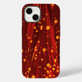 ABSTRAKTES ROTES PAPIER MIT GOLDSPLASHEN Case-Mate iPhone HÜLLE (Rückseite)