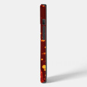 ABSTRAKTES ROTES PAPIER MIT GOLDSPLASHEN Case-Mate iPhone HÜLLE (Rückseite / Links)