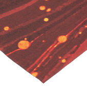 ABSTRAKTES ROTES PAPIER MIT GOLDSPLASHEN KURZER TISCHLÄUFER (Ecke)