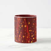 ABSTRAKTES ROTES PAPIER MIT GOLDSPLASHEN TASSE (Zentrum)