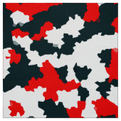 Abstraktes rotes Schwarz-Muster Stoff (Muster)