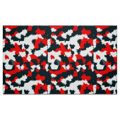 Abstraktes rotes Schwarz-Muster Stoff (Fat Quarter (45,7 x 55,9 cm))