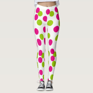 Abstraktes rotes und blaues Muster mit Linien und Leggings